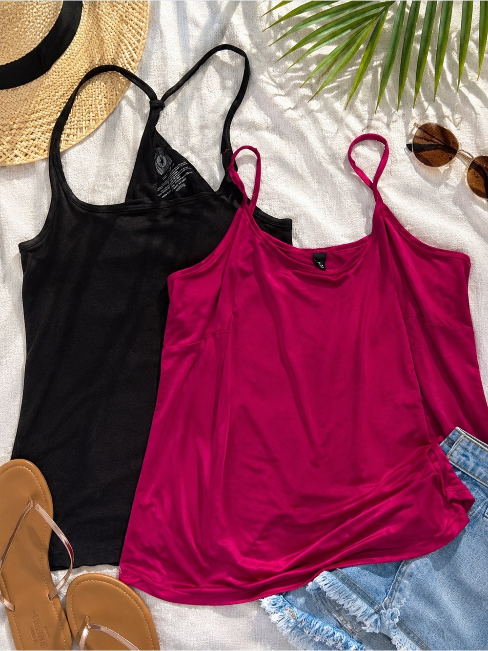 Women’s Fuchsia Spaghetti Strap Tank Top